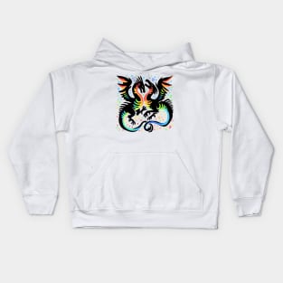 Love is Love Dragon Illustration Kids Hoodie